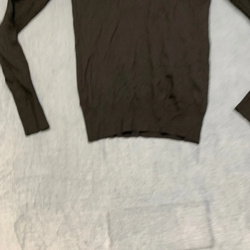 J.Crew Sweater Mens Small Black Turtle Neck Long Sleeve Casual Fit Ribbed Hem